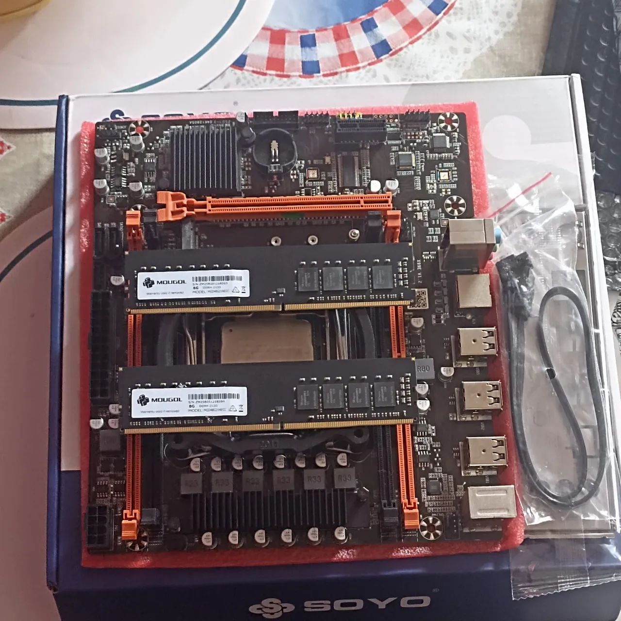 KIT XEON PLACA MÃE, PROCESSADOR E 16GB D MEMÓRIA RAM - Foto 3