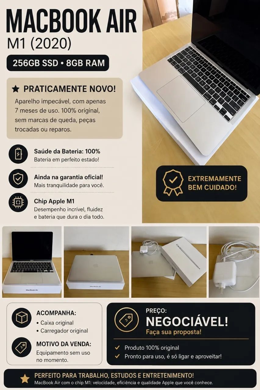 Vendo Macbook Air M1 256gb 