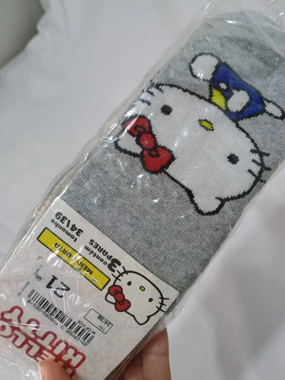 03 Pares de Meias da Hello Kitty - Foto 5