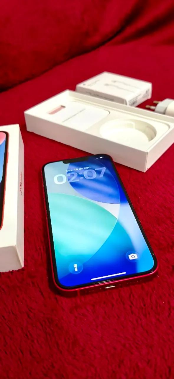 iPhone 14 128gb RED Impecável Na Caixa + Capinha / Parcelo até 18x / Entrega Sorocaba