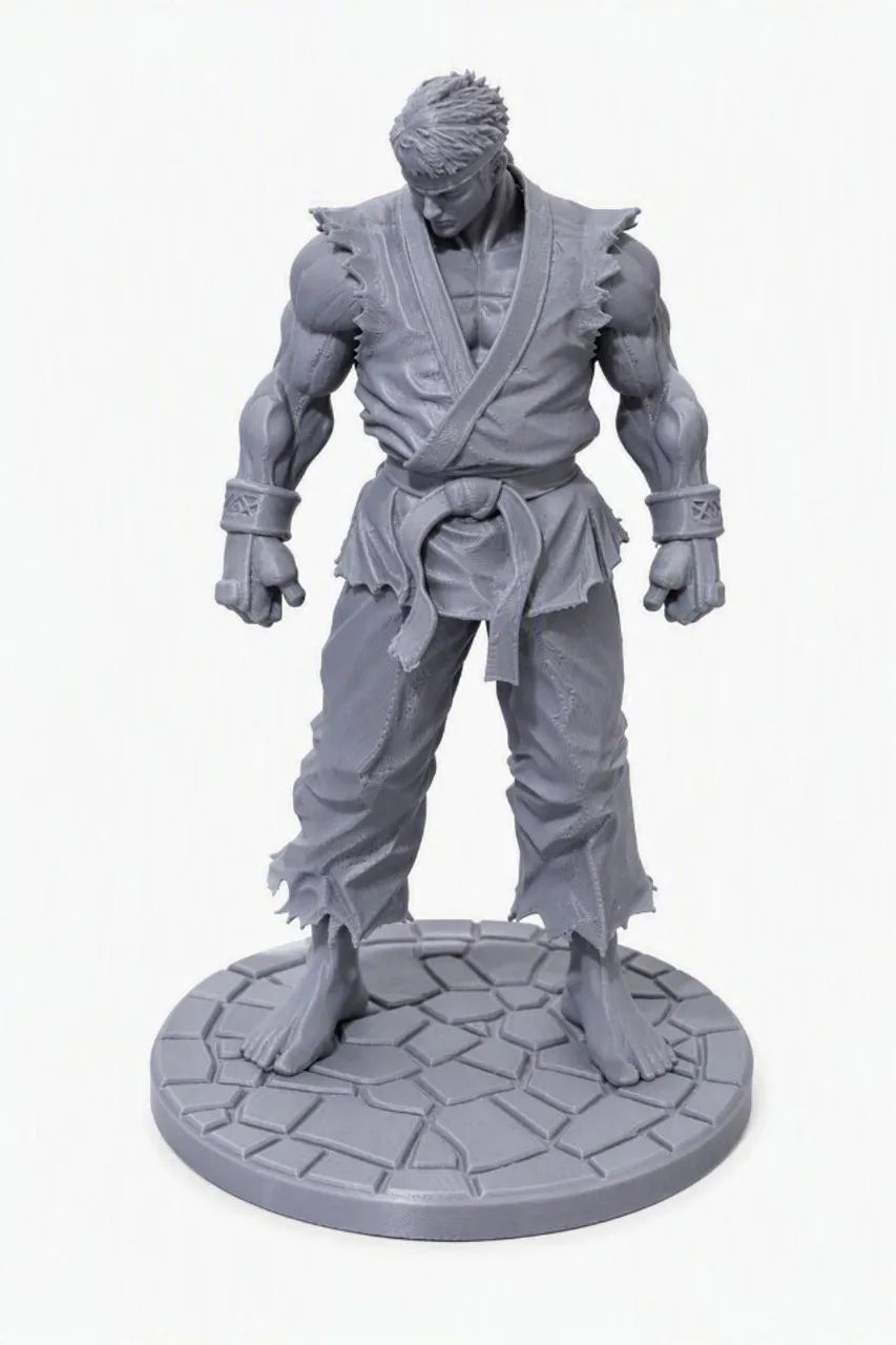 Ryu - Estátua Decorativa street fighter em Impressão 3D - Foto 3