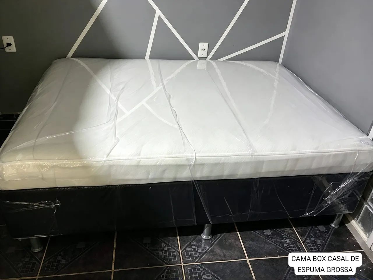 Cama Box Casal De Espuma Grossa  - Foto 2