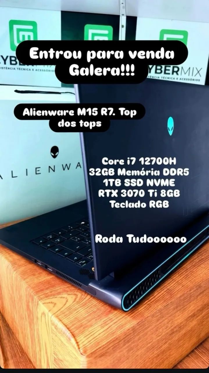 NOTEBOOK ALIENWARE DELL   M15-R7 - Foto 2