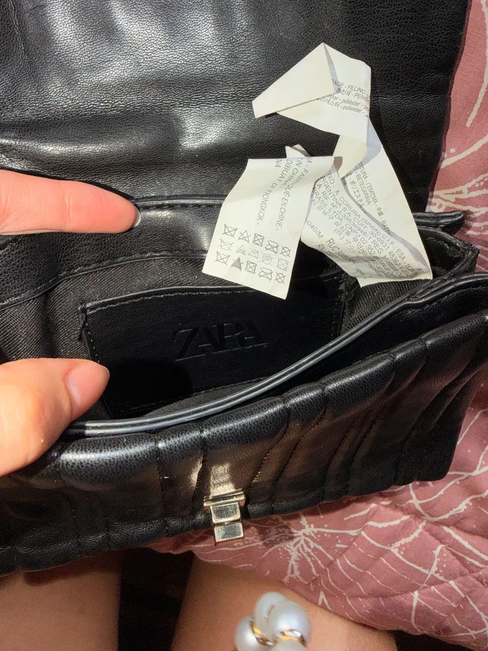 Bolsa preta Zara - Foto 3