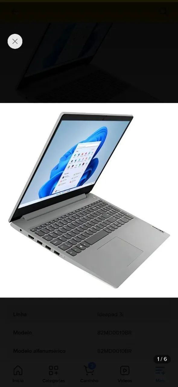 Notebook lenovo 