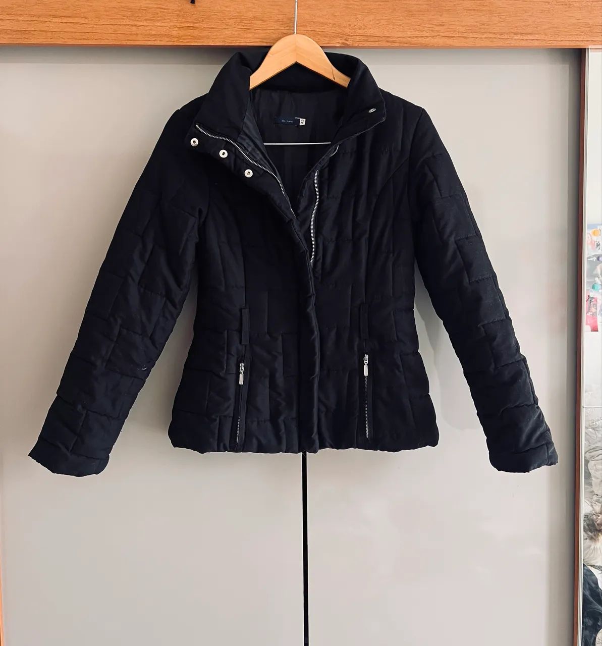 Jaqueta de frio em matelassê 