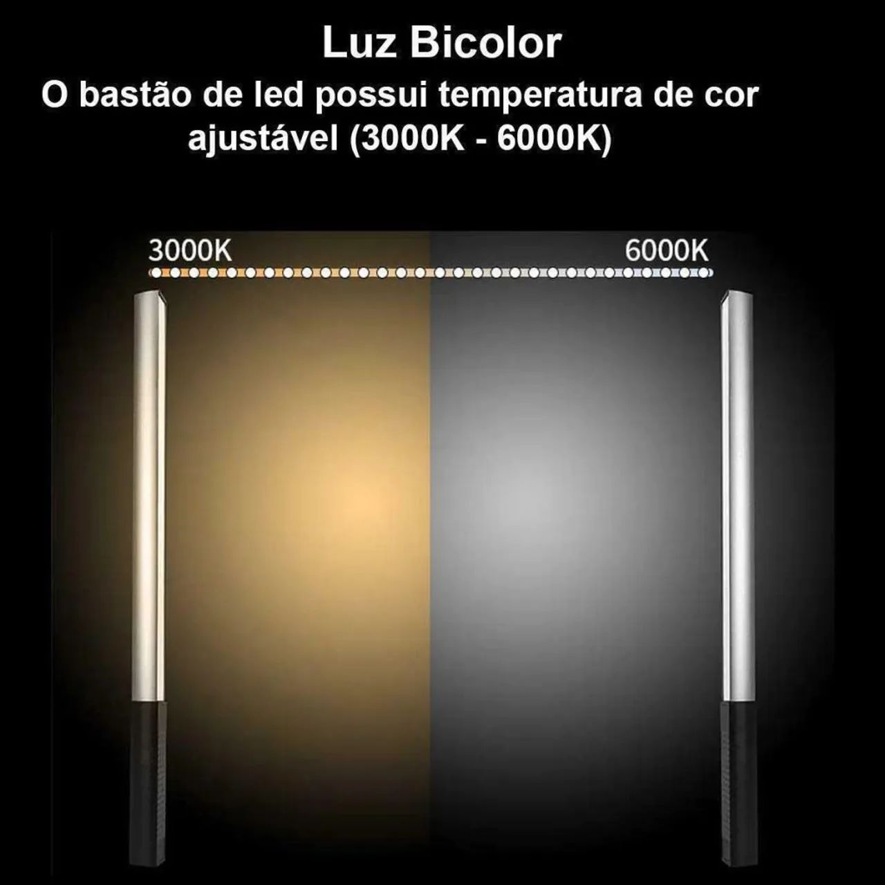 Bastão LED  Profissional RGB Luxceo  - Foto 3