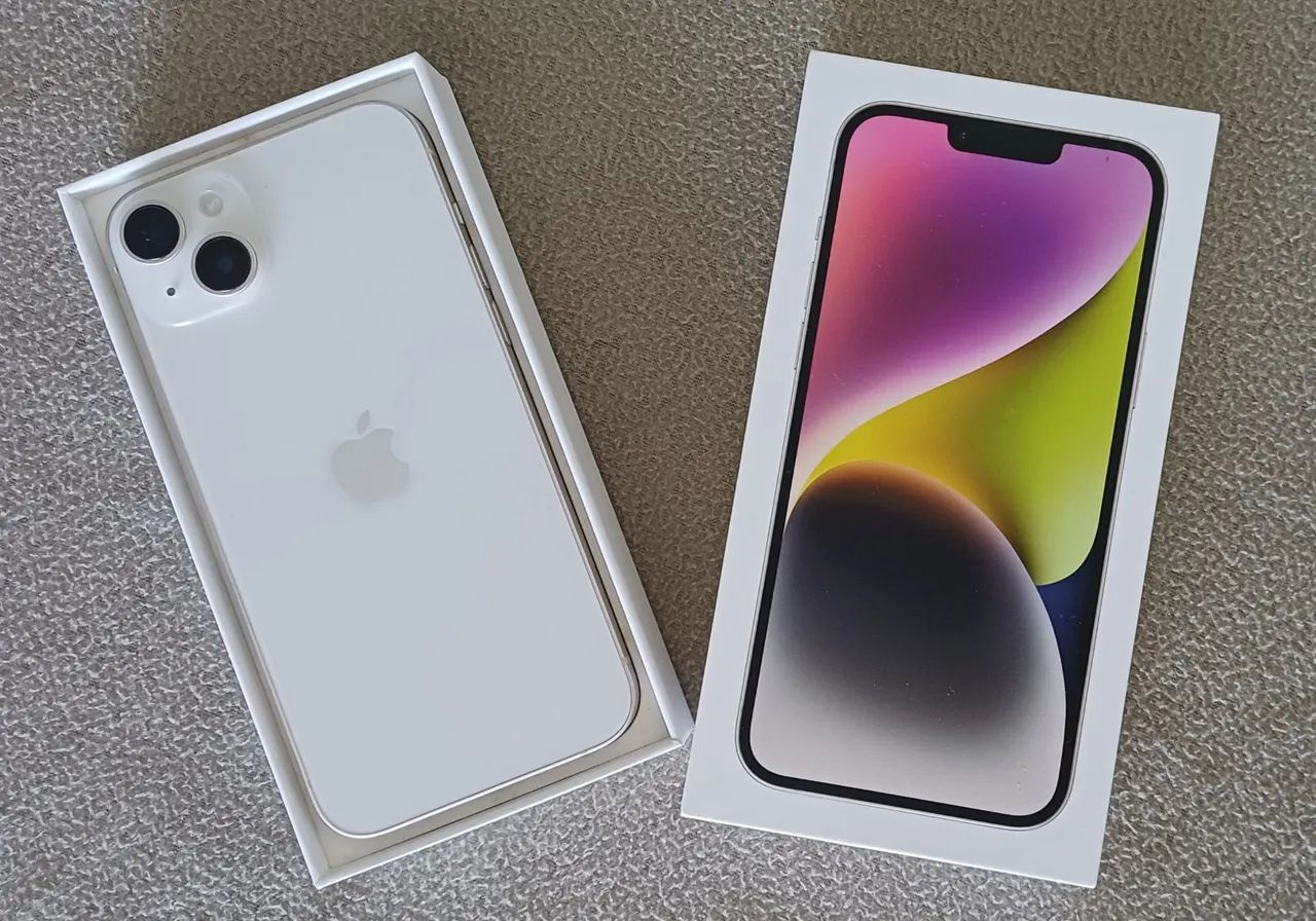 Iphone 14 Plus (Com caixa e NF)(Seminovo/Única dona)) - Celulares