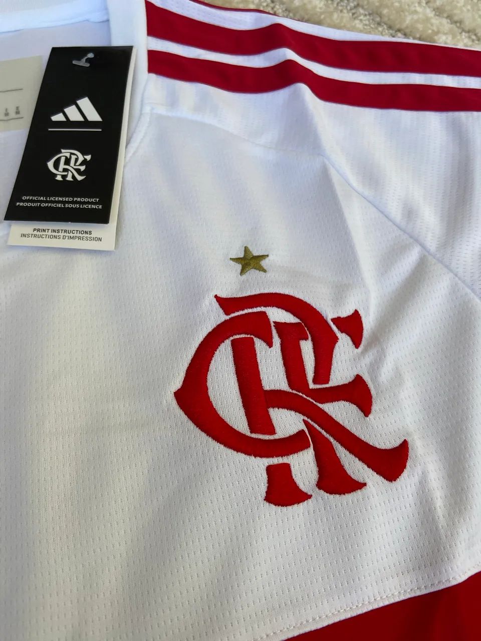 Camisa do flamengo branca - Foto 2