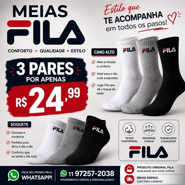 Meias para pronta entrega!