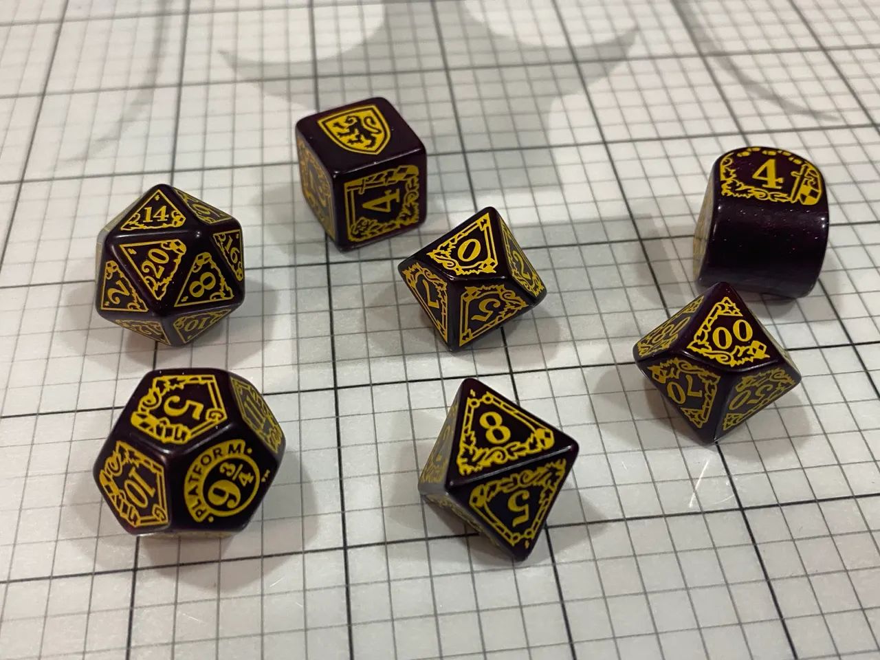 Conjunto de Dados RPG Q-Workshop Harry Potter - Grifinória (Original