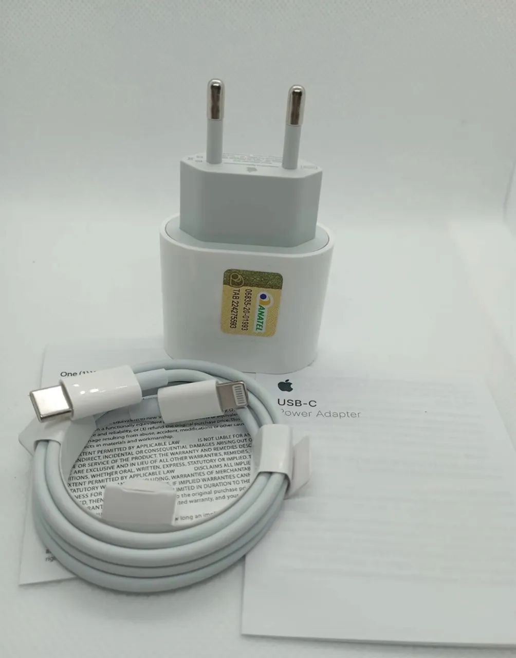 Carregador iPhone original completo 