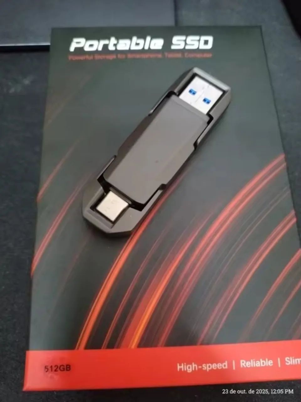 Pen Drive KOOTION 512GB USB 3.2 Dual USB-A e USB-C - Novo e Lacrado - Foto 4