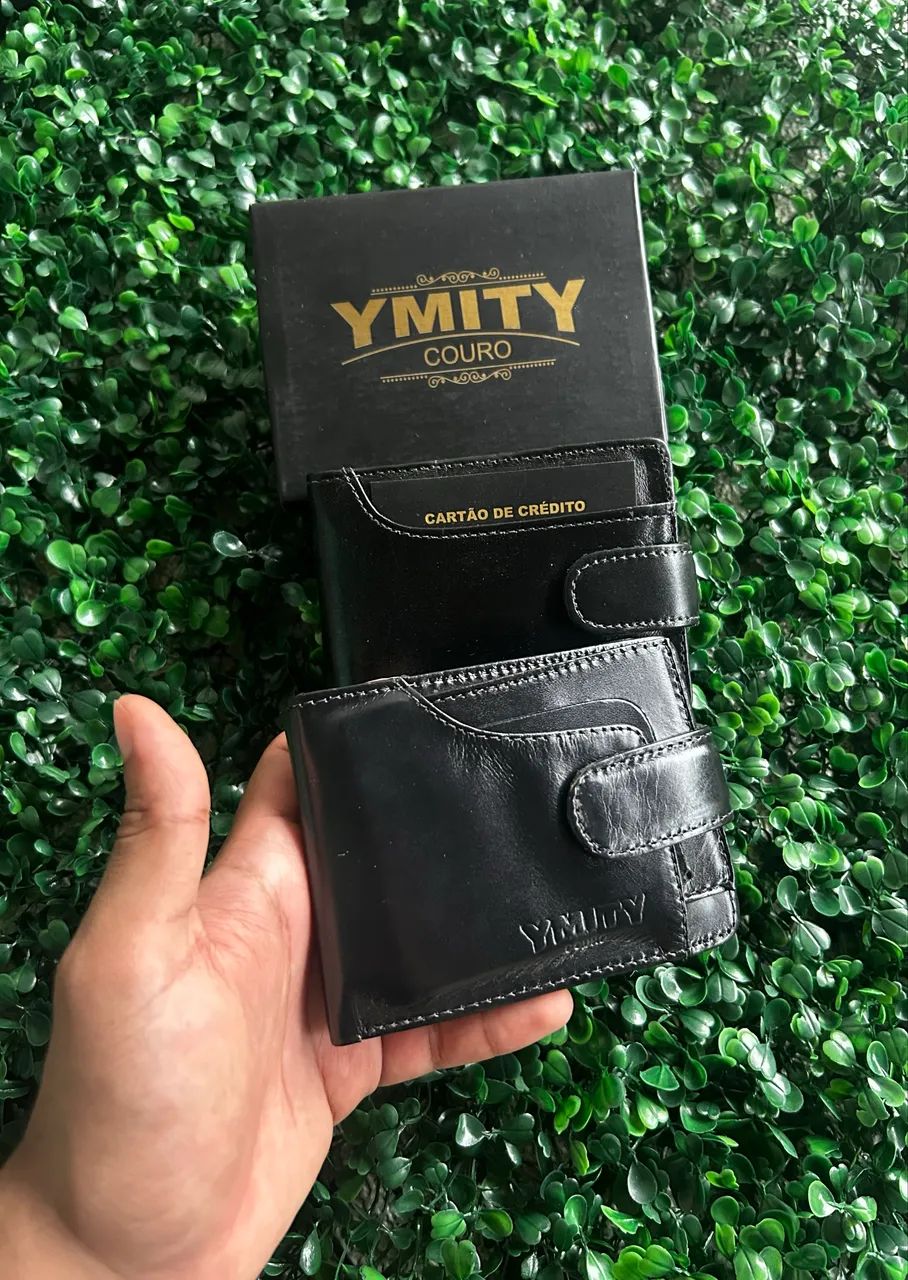 Carteira de Couro masculina Ymity NOVA 