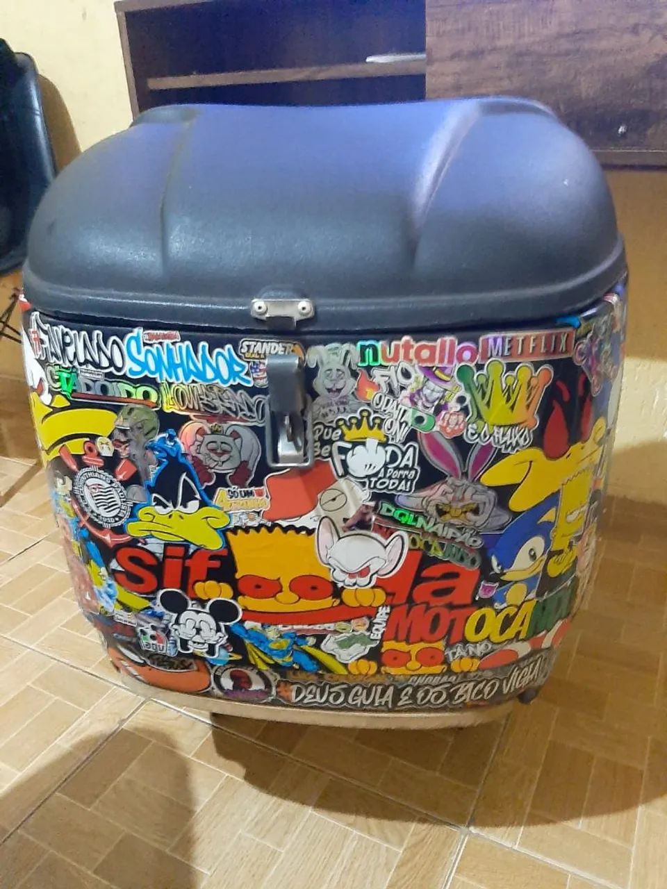 Vendo baú e suporte para moto 160 ano 2021 - Foto 3