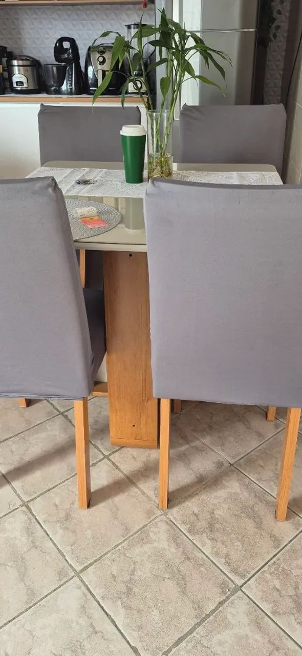 Mesa de jantar 4 cadeiras  - Foto 3