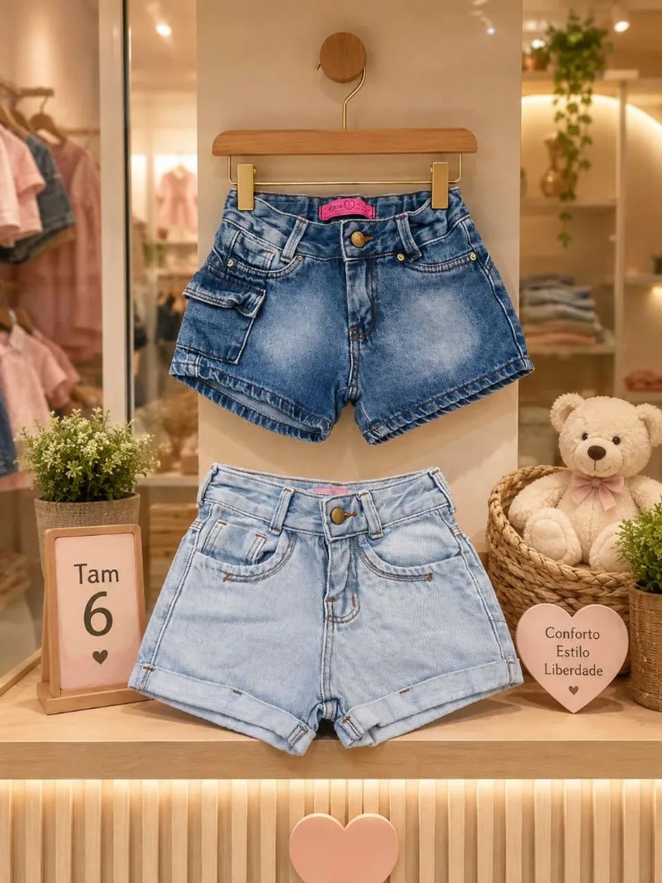 Calça jeans feminina infantil  - Foto 5