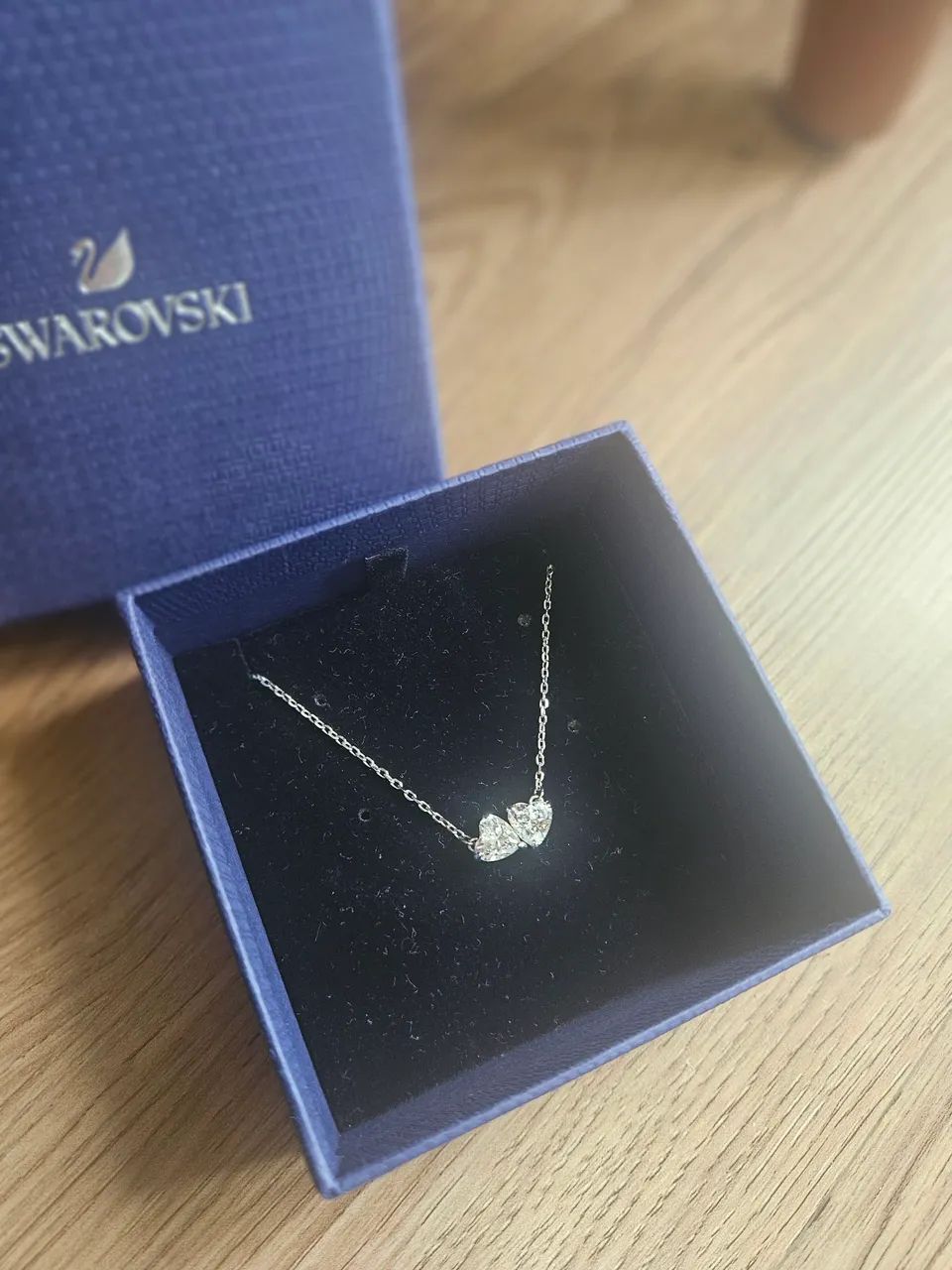 Colar swarovski orifício na caixa e sacola - Foto 2