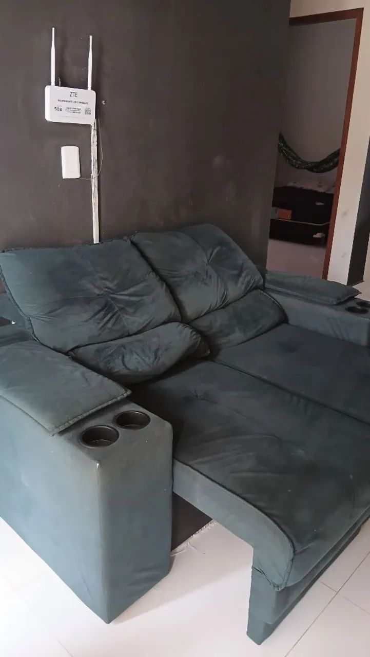 Sofá retrátil 2 lugares 
