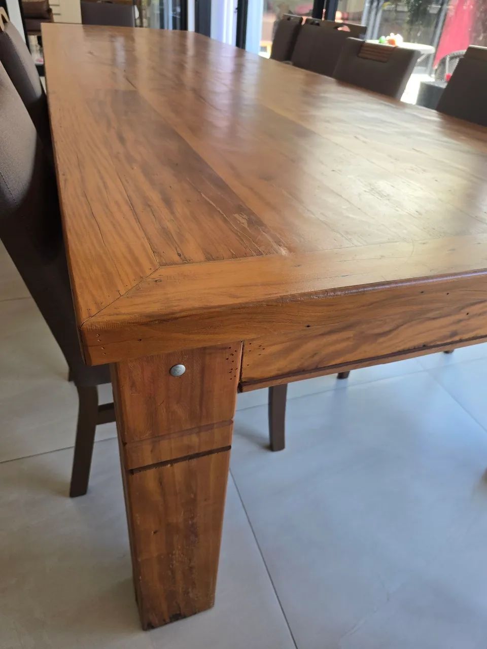 Mesa de madeira luxo 4 metros