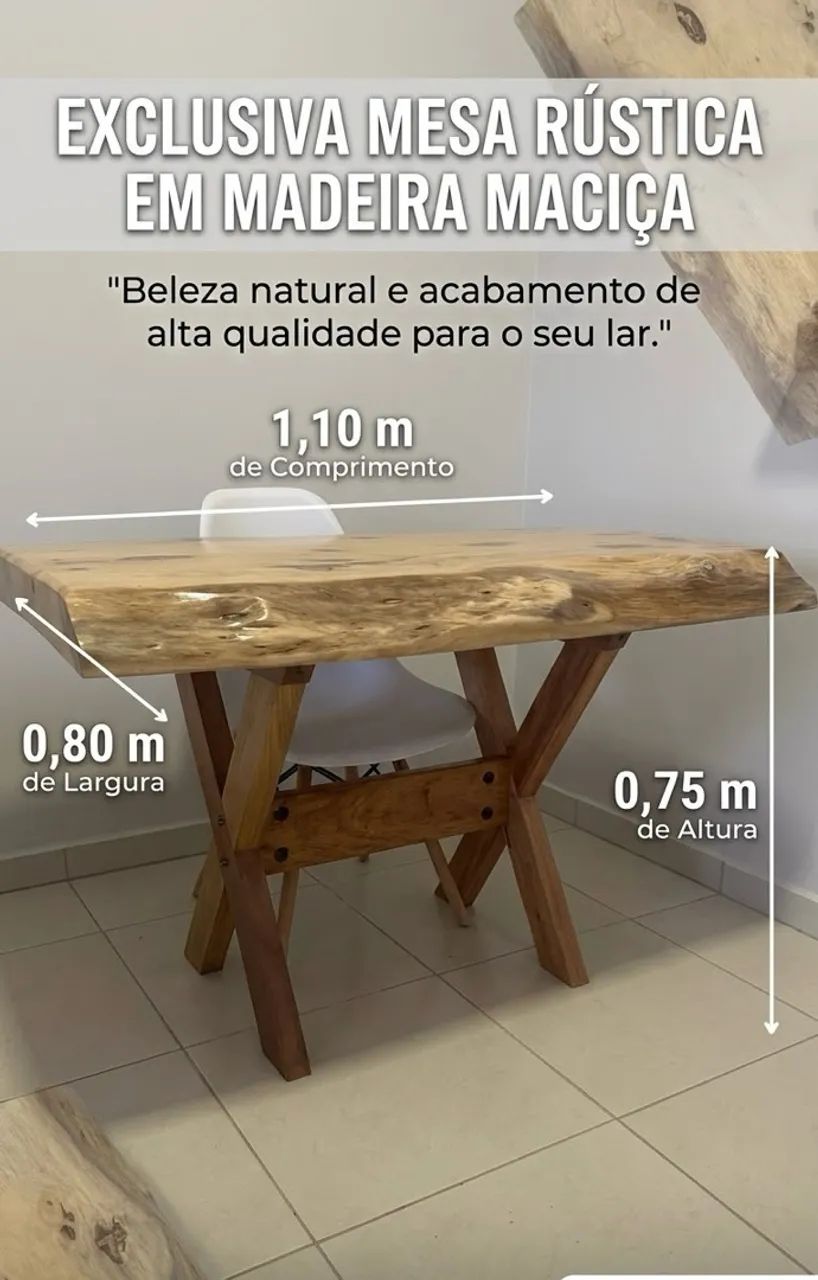 Mesa de madeira  - Foto 5