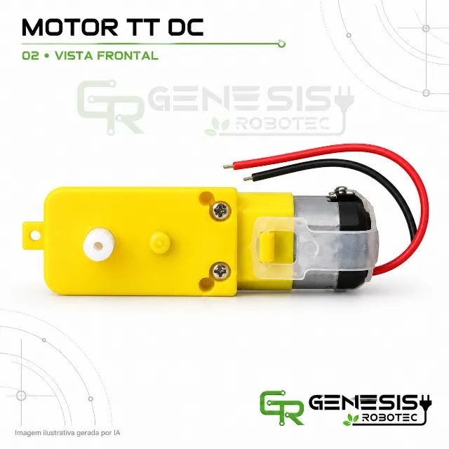 Motor TT DC com redução para robótica - Unidade e atacado - Foto 2