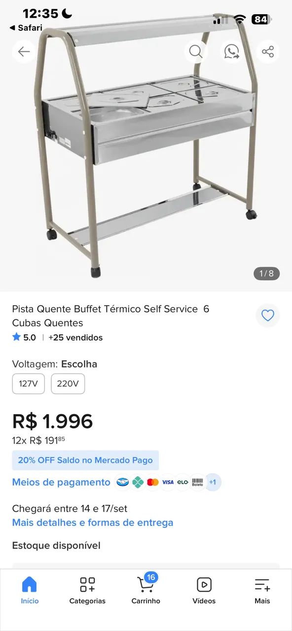 Buffet self-service 6 Cubas 