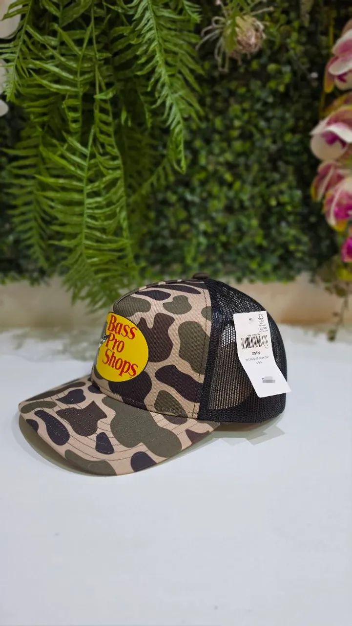 BONÉ BASS PRO SHOPS CAMUFLADO - NOVO -ORIGINAL  - Foto 2
