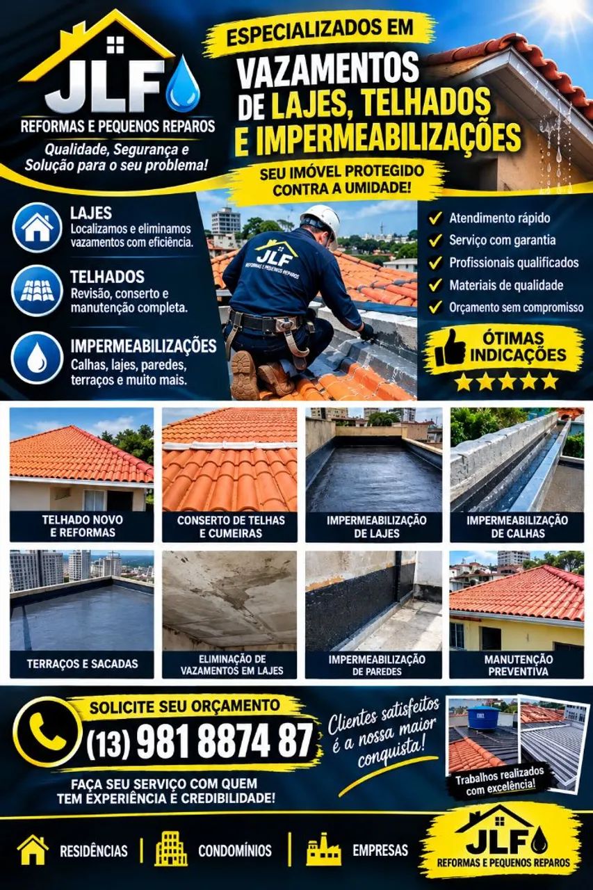 Reforma e manutenção de telhados