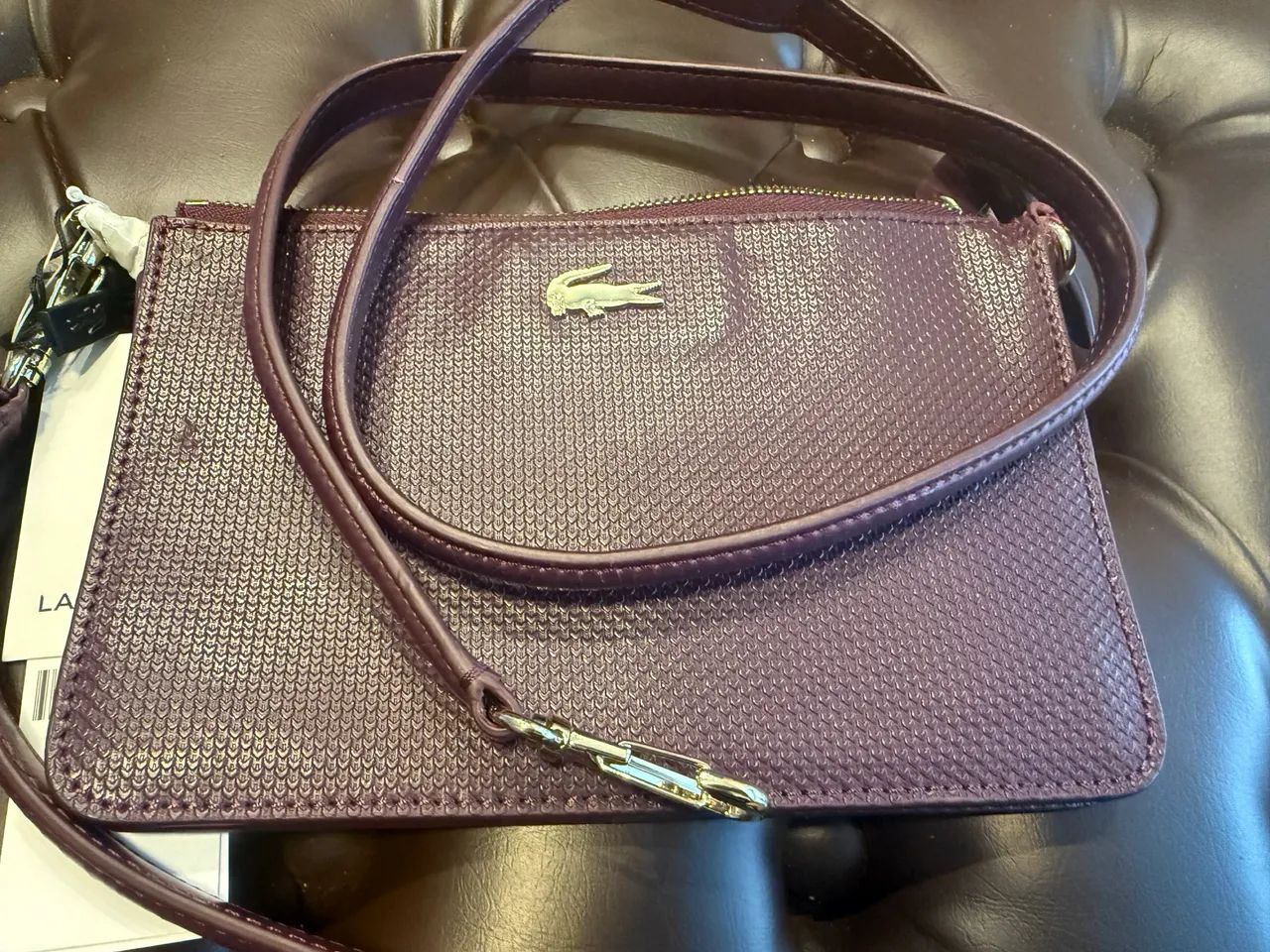 Bolsa de ombro couro - Lacoste original - Foto 3