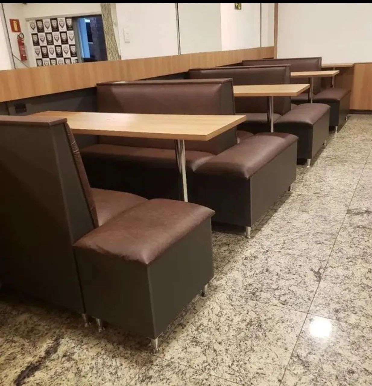 Móveis Poltronas Sofás Booth para Restaurante, Cafeteria, Sorveteria e Lanchonete - Foto 3