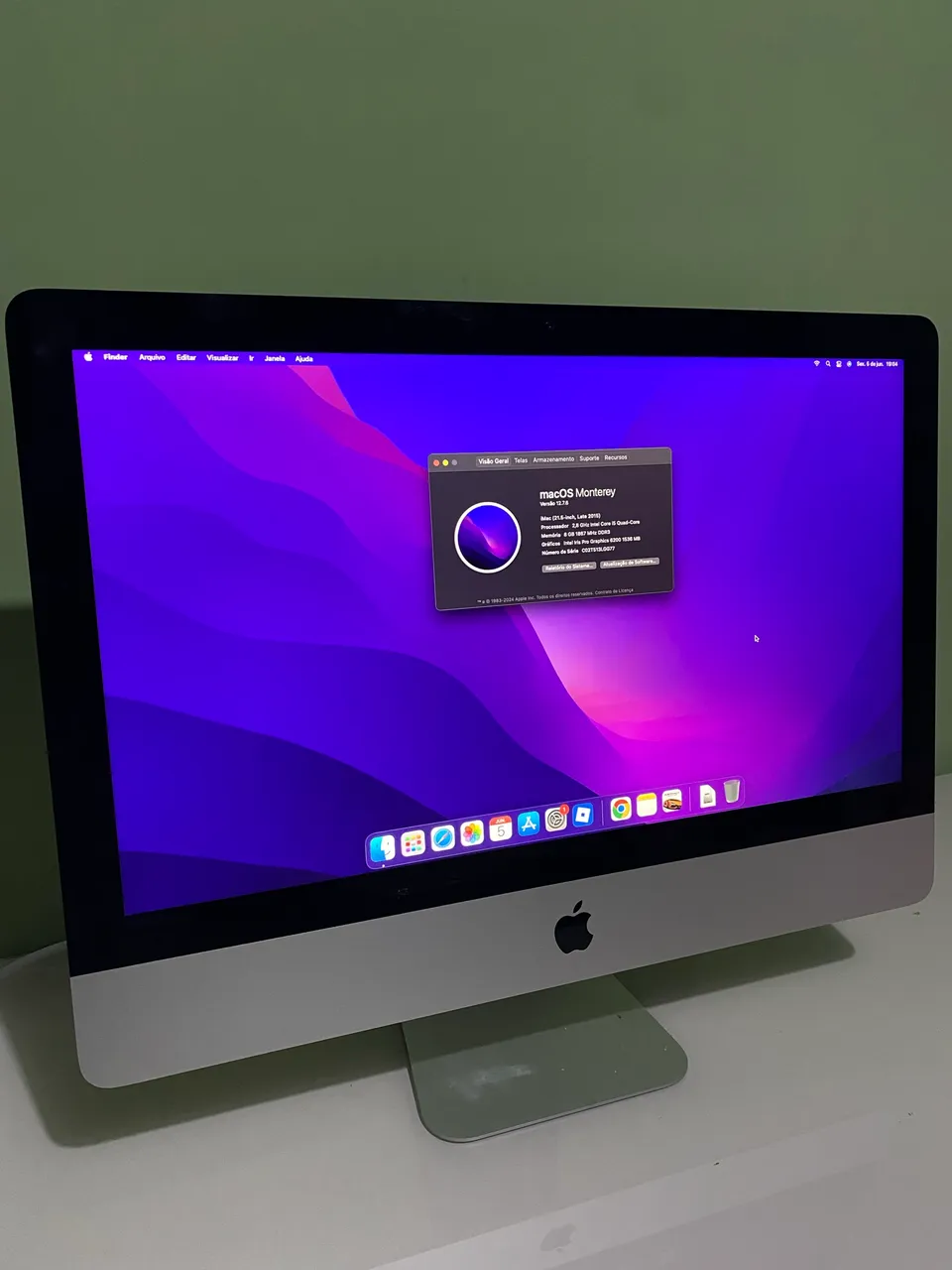 iMac 21,5 Apple Late 2015 - SSD 256GB - Computadores e Desktops