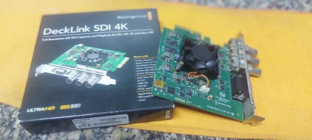 Placa Captura De Vídeo Blackmagic Decklink Sdi 4k 6G - Foto 3