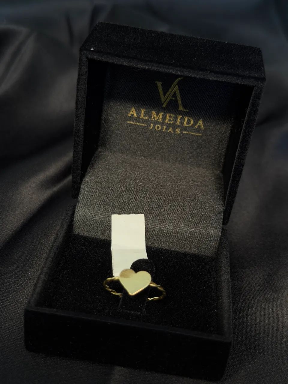 Anel com borda trançada, ouro 18k N19