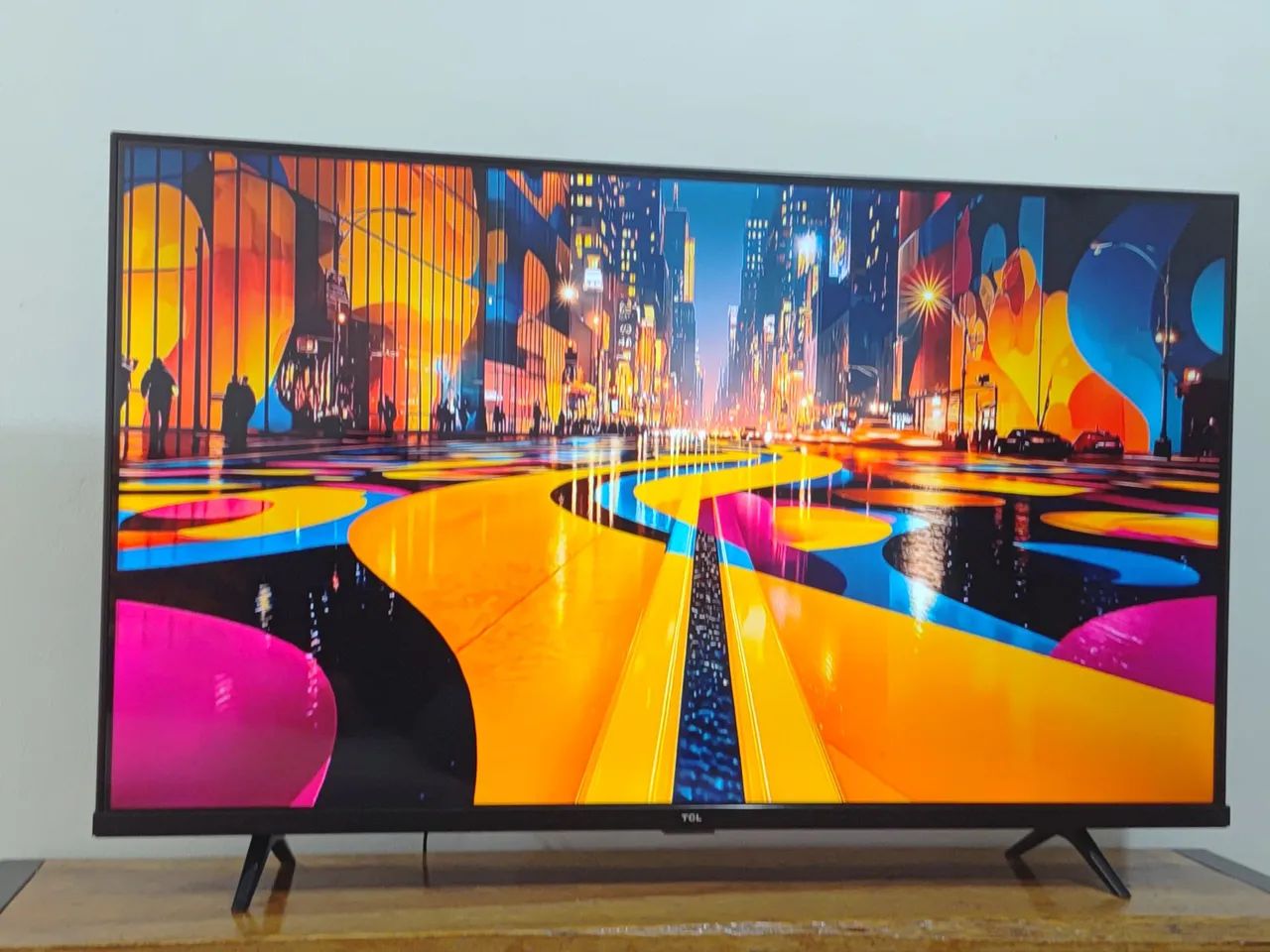 Vendo Tv 43' Polegadas FHD HDR SMART ANDROID.  BORDA INFINITA. NOVINHA. ENTREGO  - Foto 3