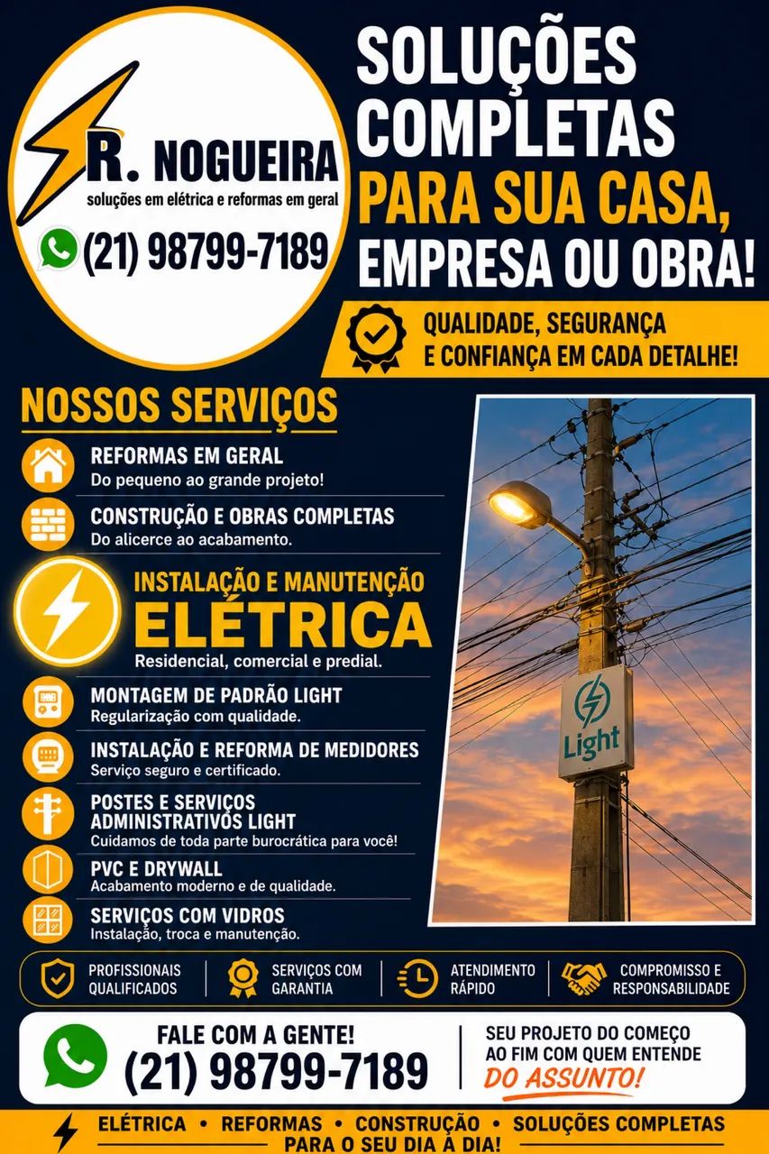 Qualquer serviço relacionado a light