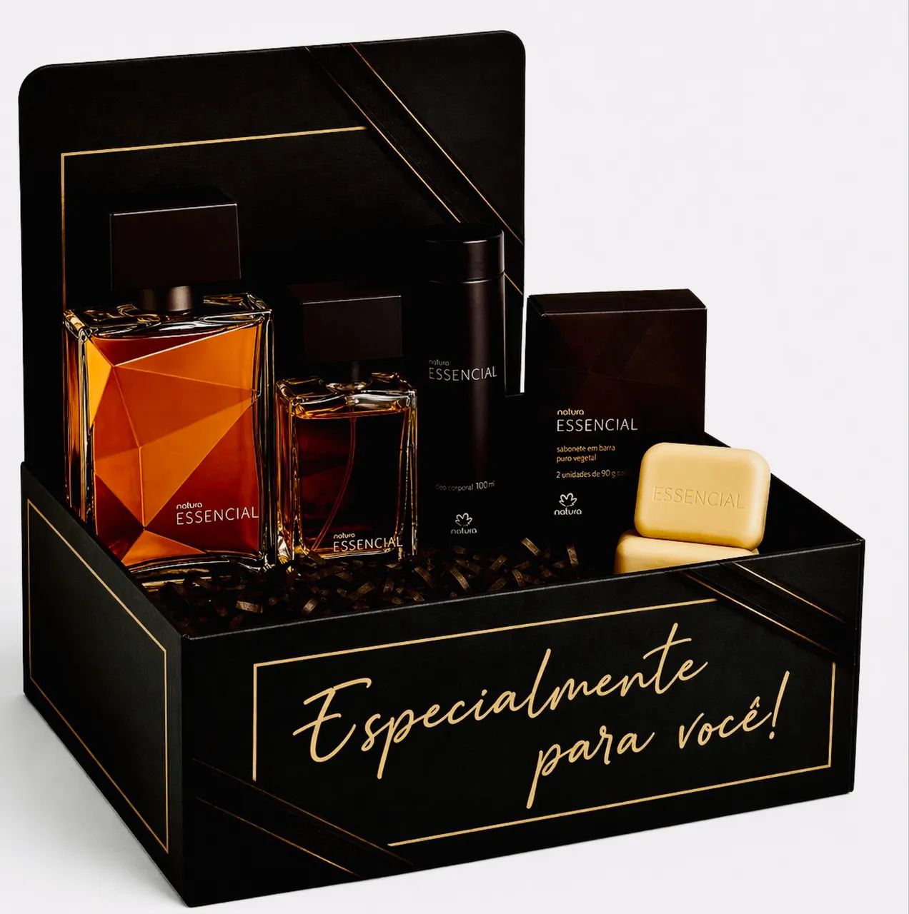 KIT PRESENTE ESSENCIAL MASCULINO NATURA COMPLETO