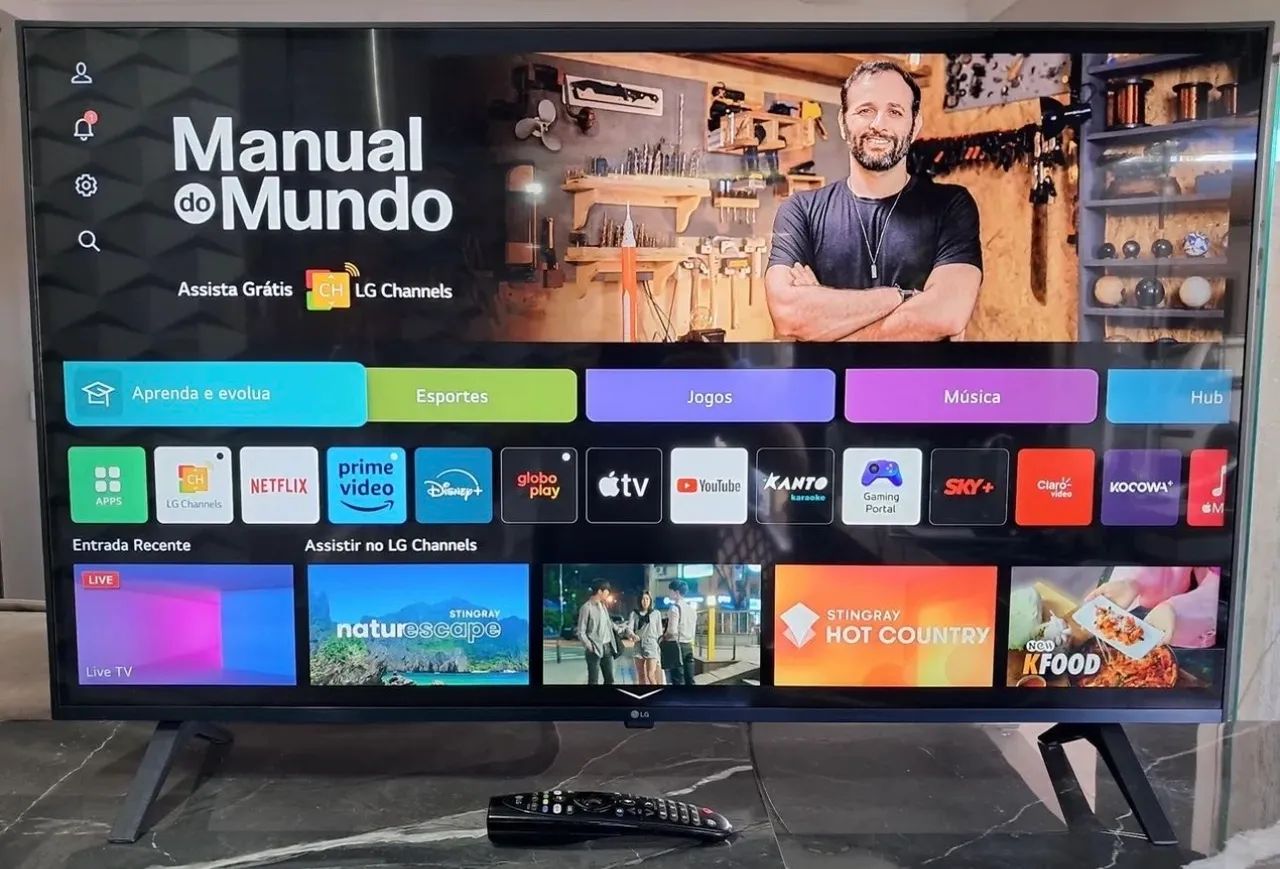 Tv smart LG 43 polegadas Borda infinita 4k Bluetooth 