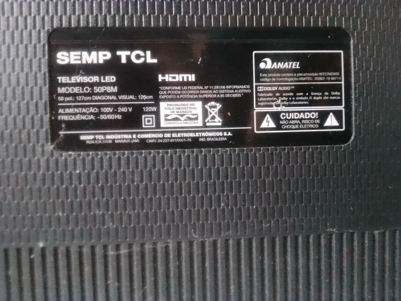 Tv TCL 50 polegadas ( para concerto) - Foto 4