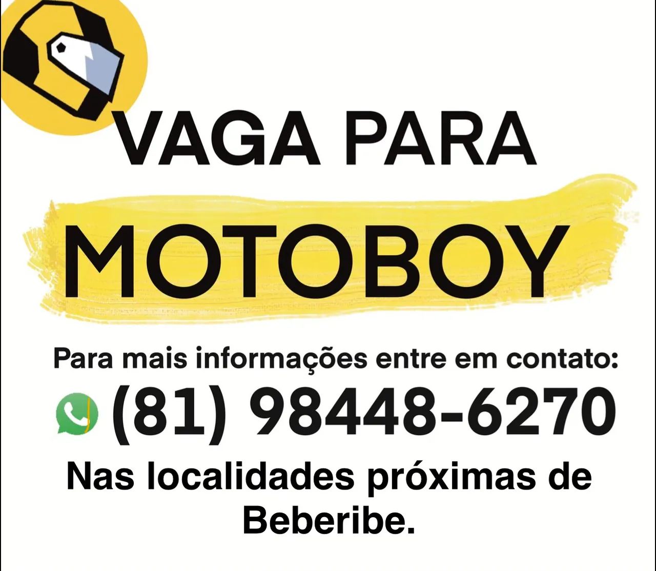 Vagas para motoboy que queira rodar no Zé delivery