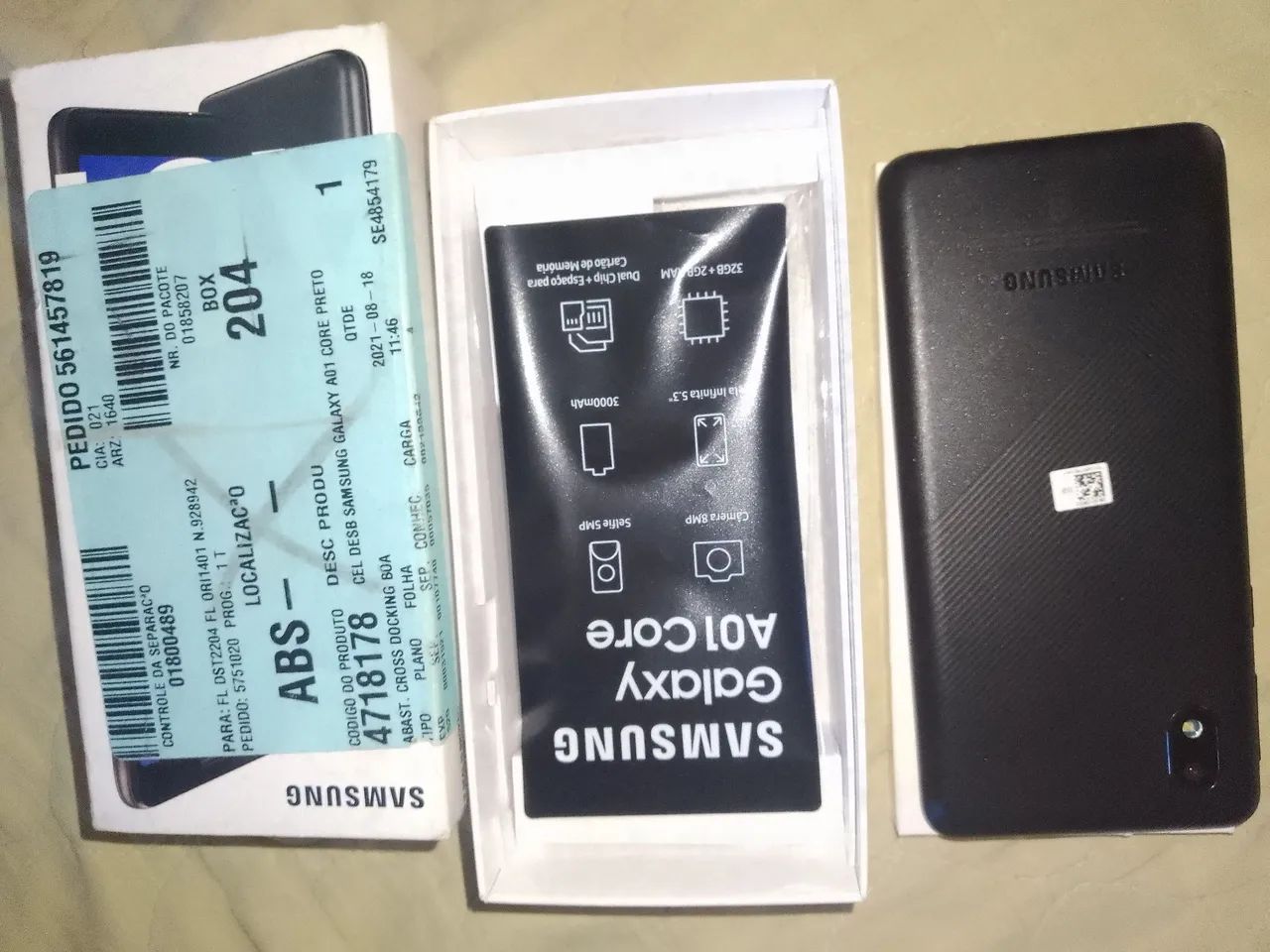 Smartphone A01 Tela queimada 