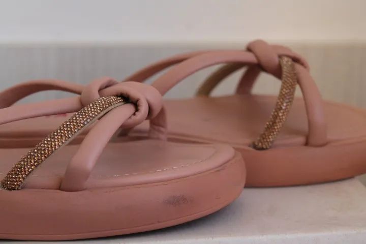 Sandália / chinelo em couro - Zatta - Foto 4