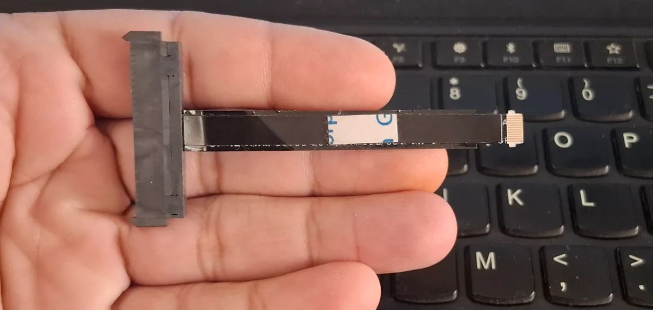 cabo flat de conexão SATA para disco rígido (HDD) ou SSD de notebook. - Foto 2