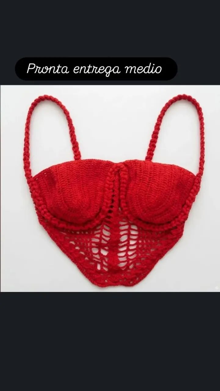 Cropped de crochê 