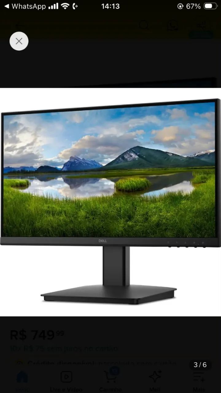 Monitor Dell 21,5 - Se2225hm Preto - Excelente - Foto 4