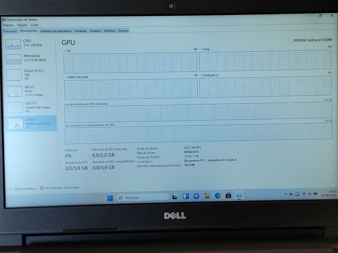 Dell latitude 3470 I7-6500u + SSD 240 +8G. - Foto 5