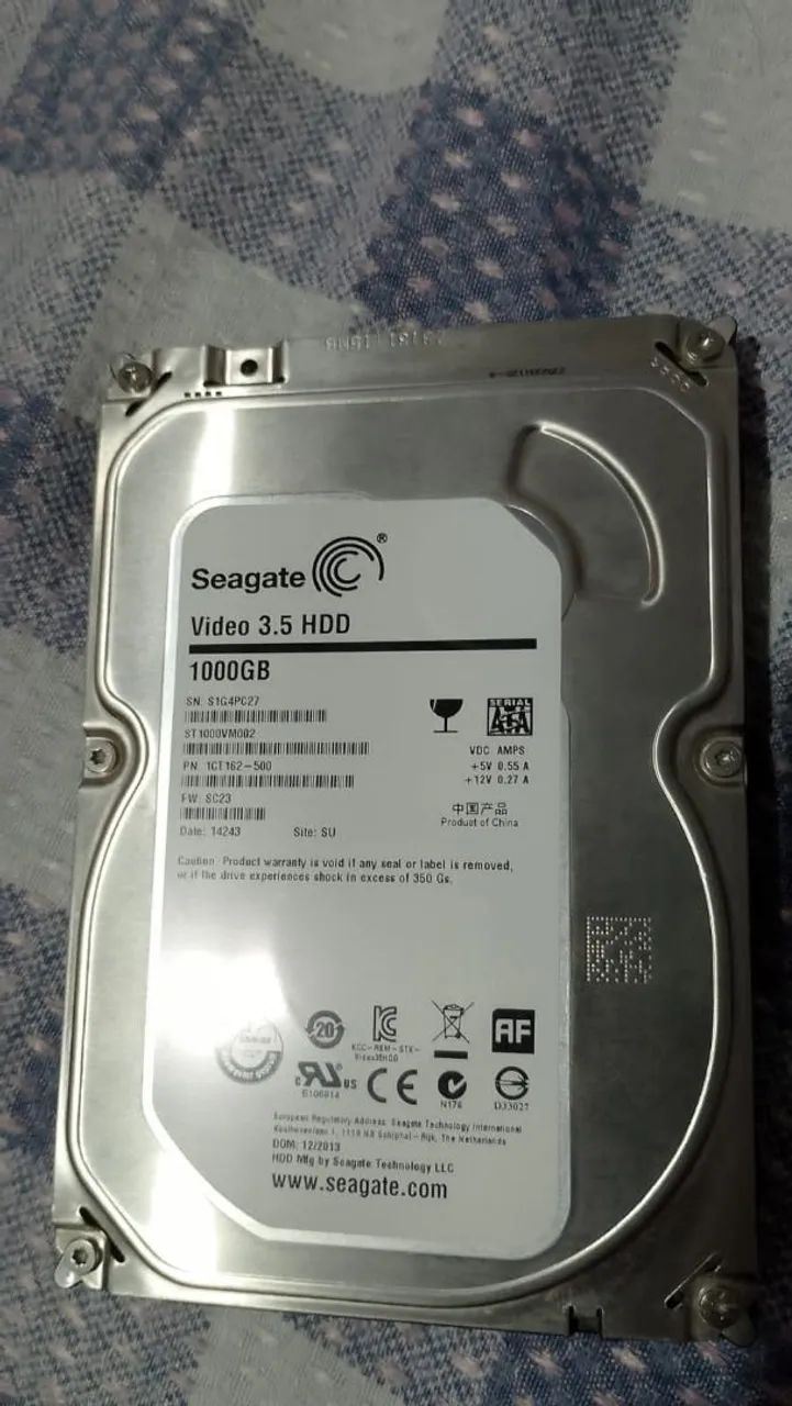  HD Seagate 1TB para DVR 