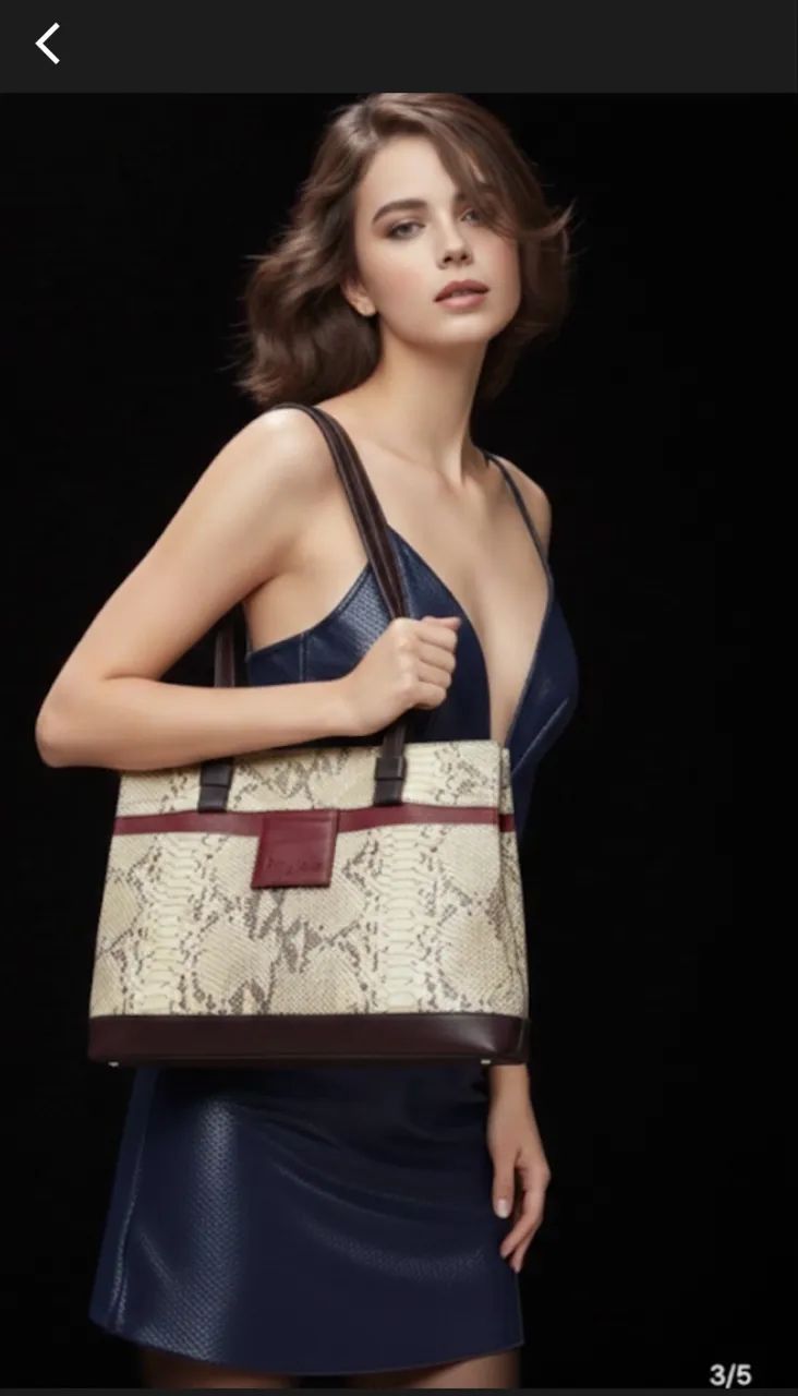 Bolsa feminina de couro legitimo  - Foto 2