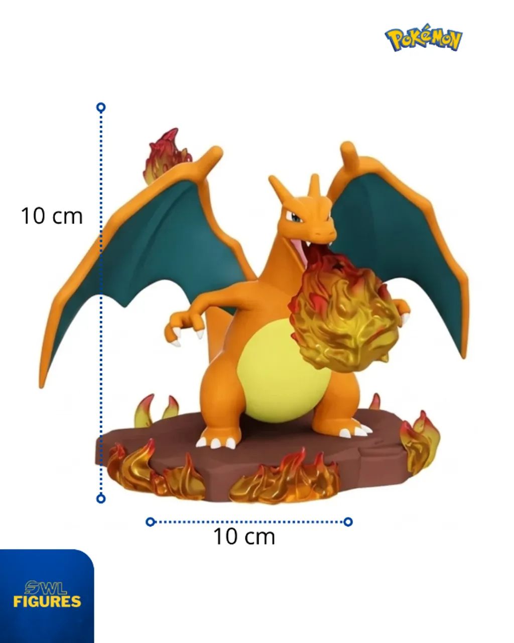 Figura estatica Charizard Pokemon Oficial - Foto 4