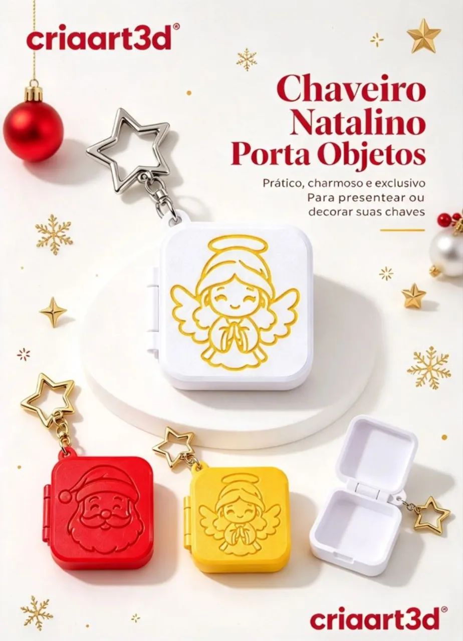 Chaveiros natalinos 